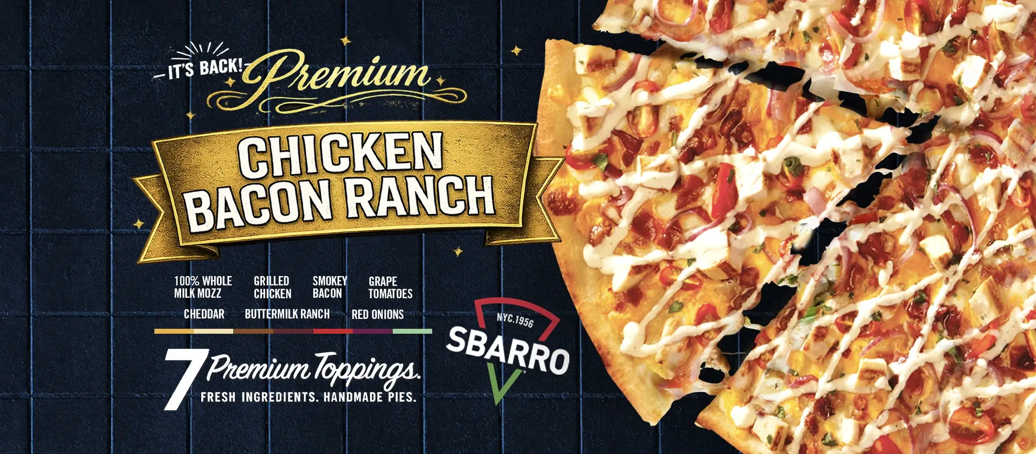 Premium Chicken Bacon Ranch Pizza